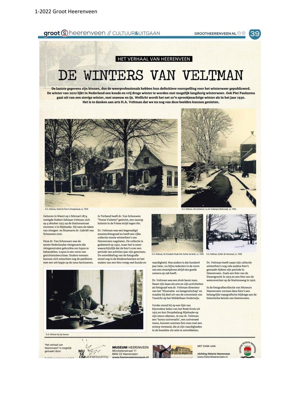 De winters van Veltman